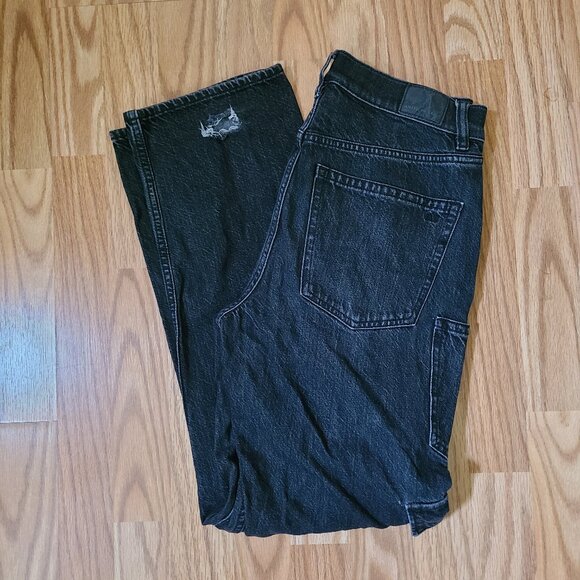 American Eagle Black Cargo Jeans - Picture 1 of 10